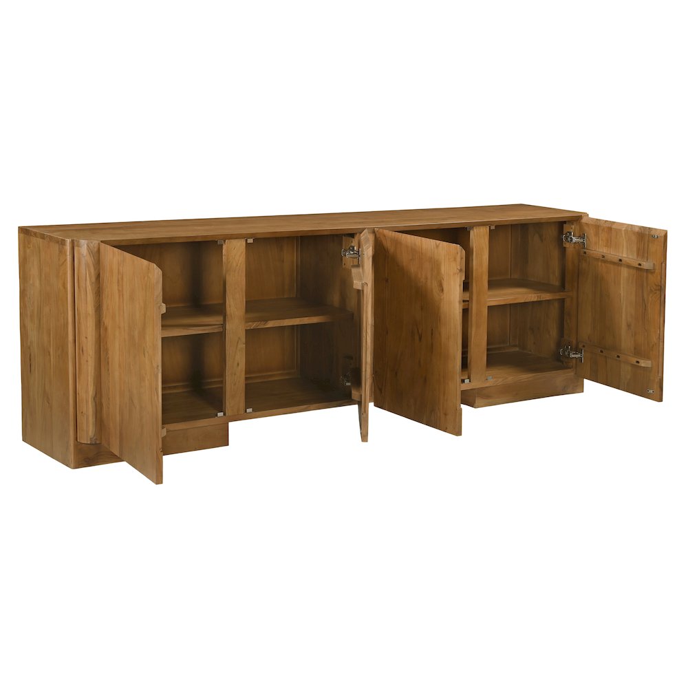 Percy 4-Door Sideboard in Acacia Tan. Picture 3