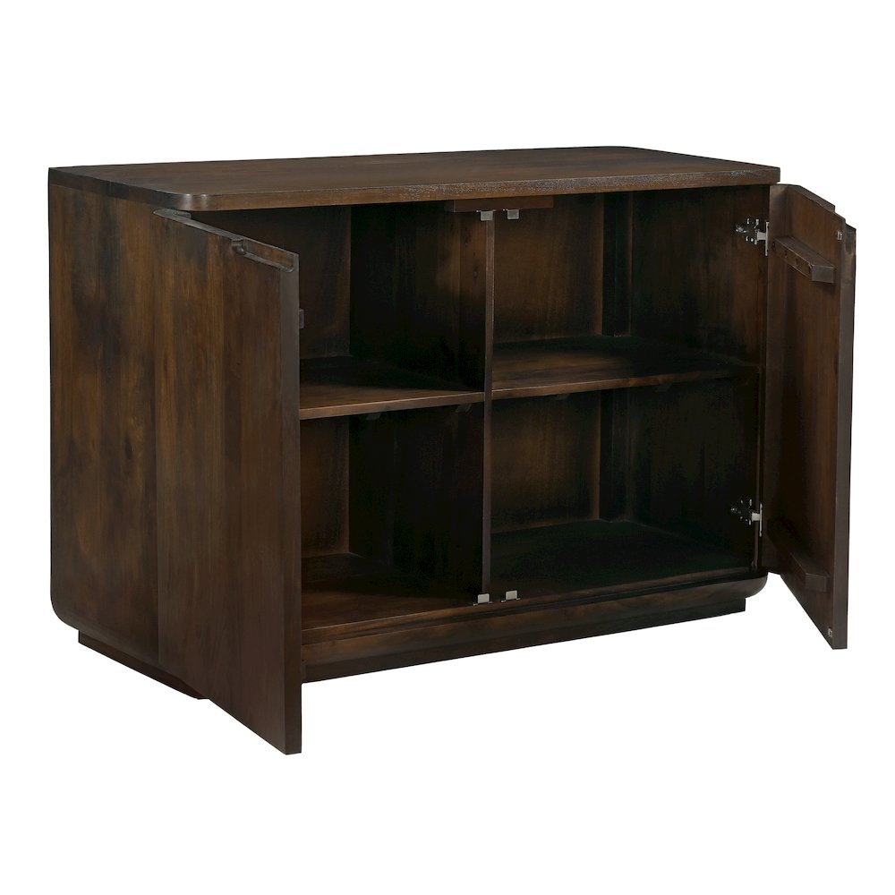 Bernard 2-Door Sideboard in Barista Brown on Solid Acacia Wood. Picture 4