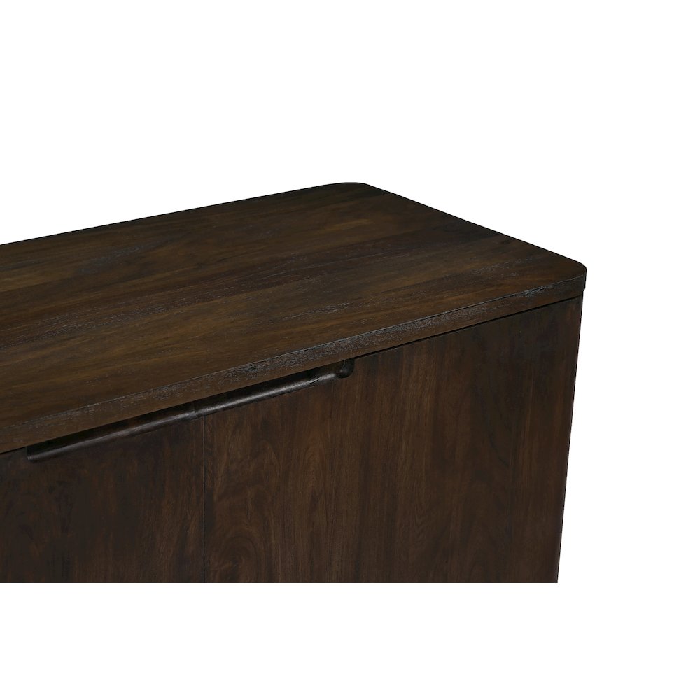 Bernard 2-Door Sideboard in Barista Brown on Solid Acacia Wood. Picture 5