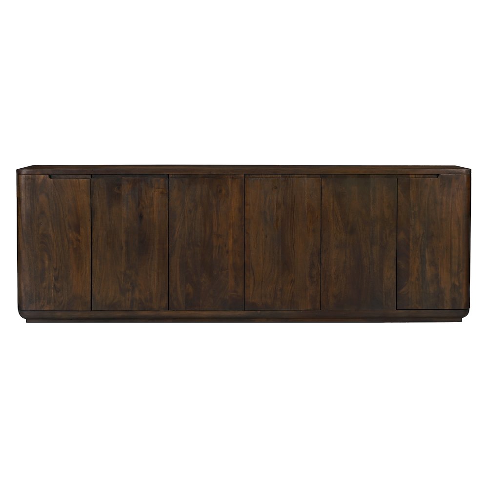 Bernard 6-Door Sideboard in Barista Brown on Solid Acacia Wood. Picture 3