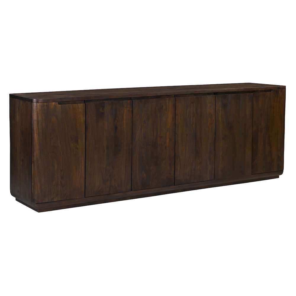 Bernard 6-Door Sideboard in Barista Brown on Solid Acacia Wood. Picture 5
