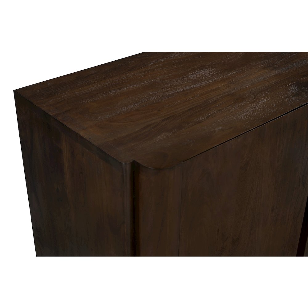 Percy 2-Door Sideboard in Barista Brown on Solid Acacia Wood. Picture 5