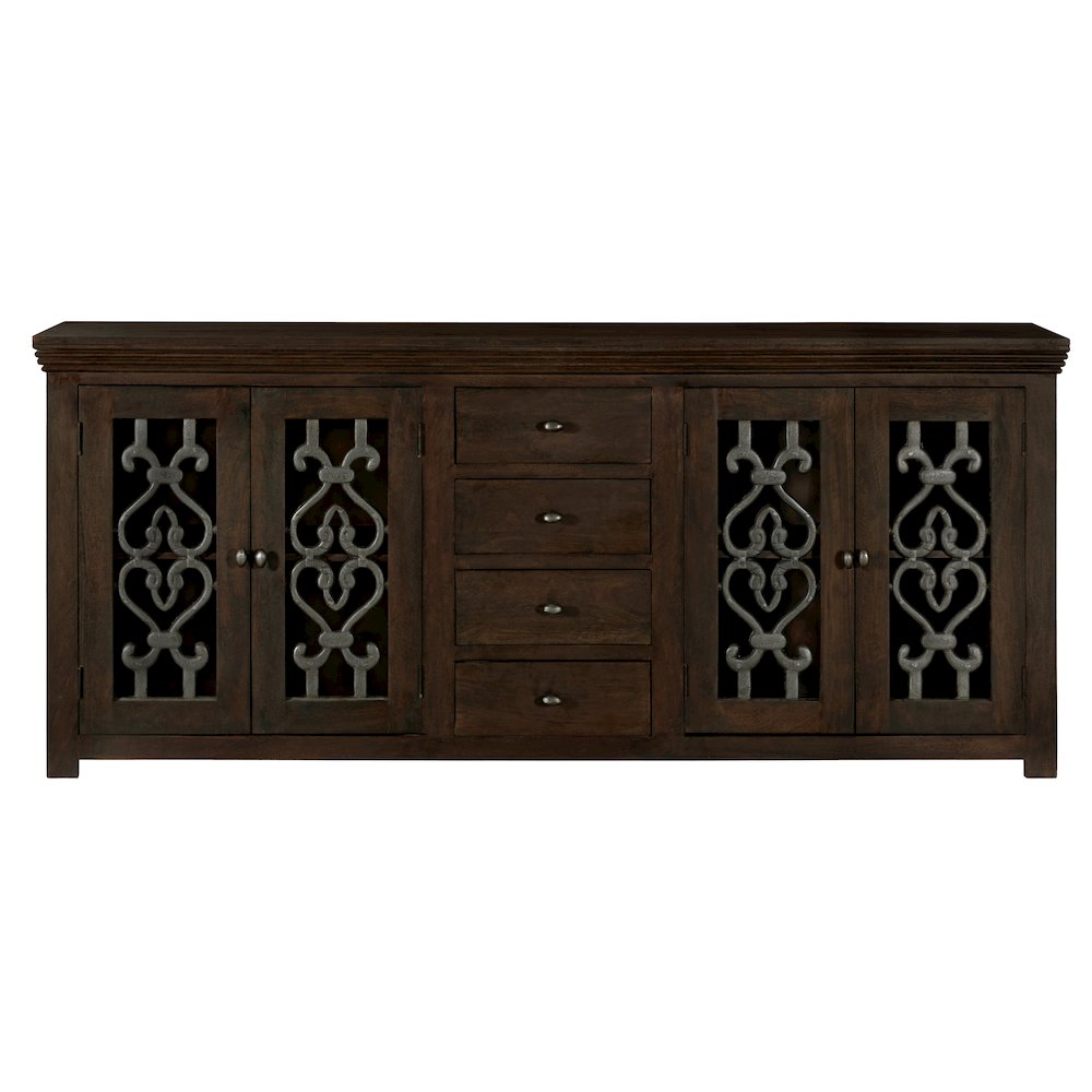 Hearst Sideboard 4-Door 4-Drawer in Barista Brown. Picture 1
