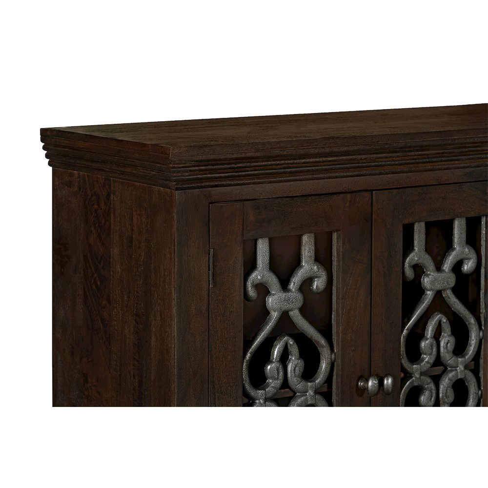 Hearst Sideboard 4-Door 4-Drawer in Barista Brown. Picture 5