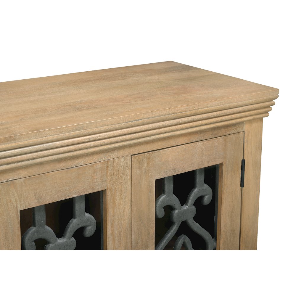 Hearst 4-Door 4-Drawer Sideboard in Distressed Natural. Picture 5