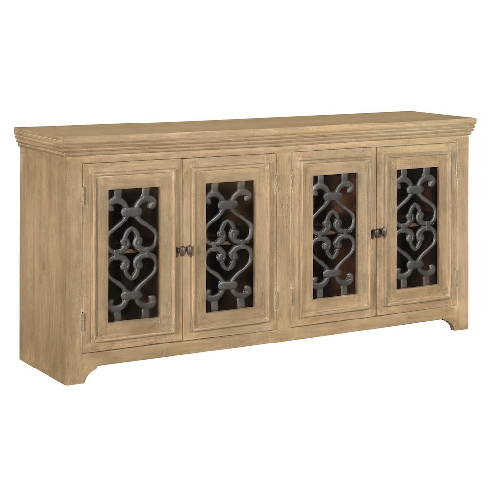 Hearst Sideboard 4-Door in Distressed Natural. Picture 3