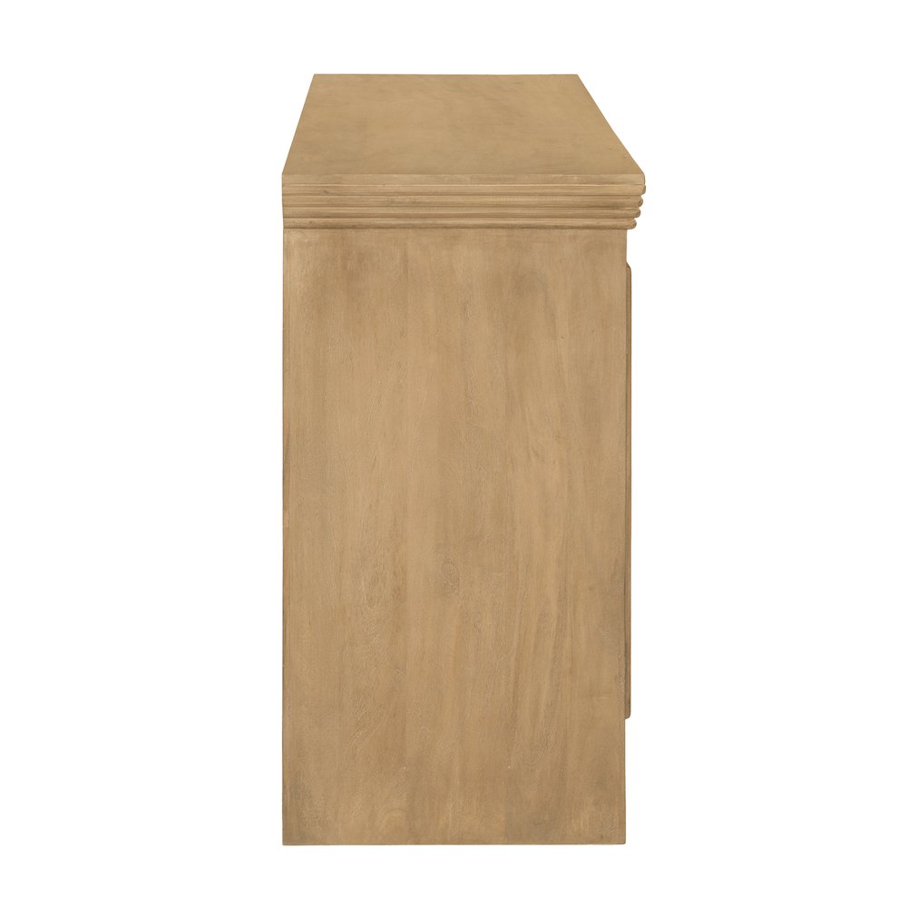 Hearst Sideboard 4-Door in Distressed Natural. Picture 6