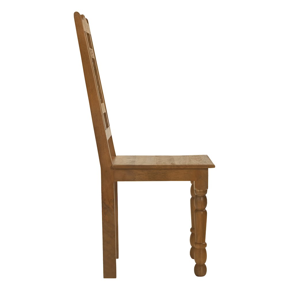Bliss Dining Chair 2-Piece Set in Spice Tan. Picture 3