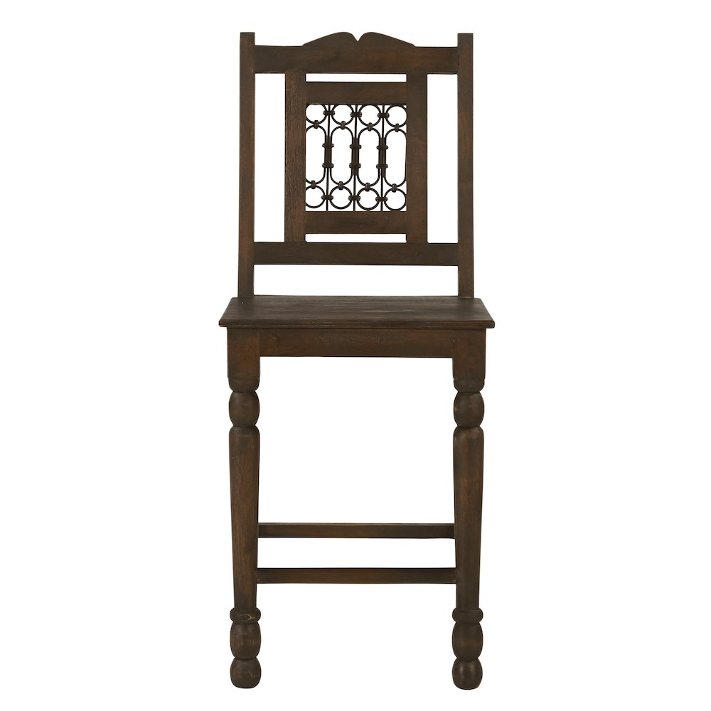 Bliss Counter Chair 2-Piece Set in Barista Brown. Picture 1