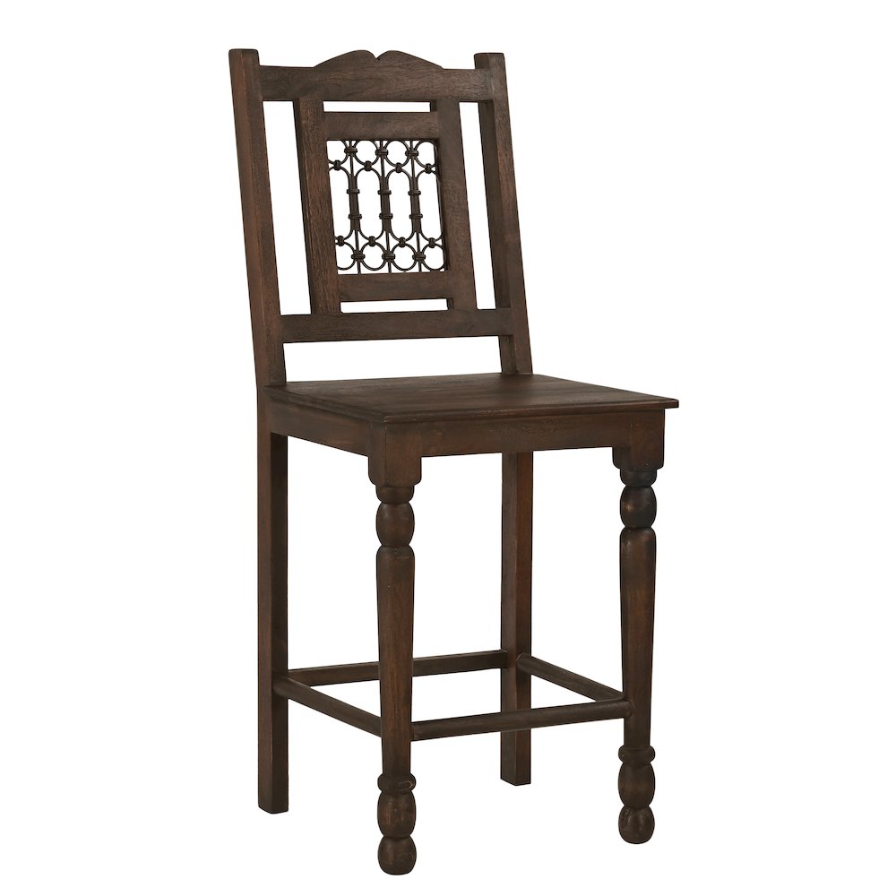 Bliss Counter Chair 2-Piece Set in Barista Brown. Picture 2