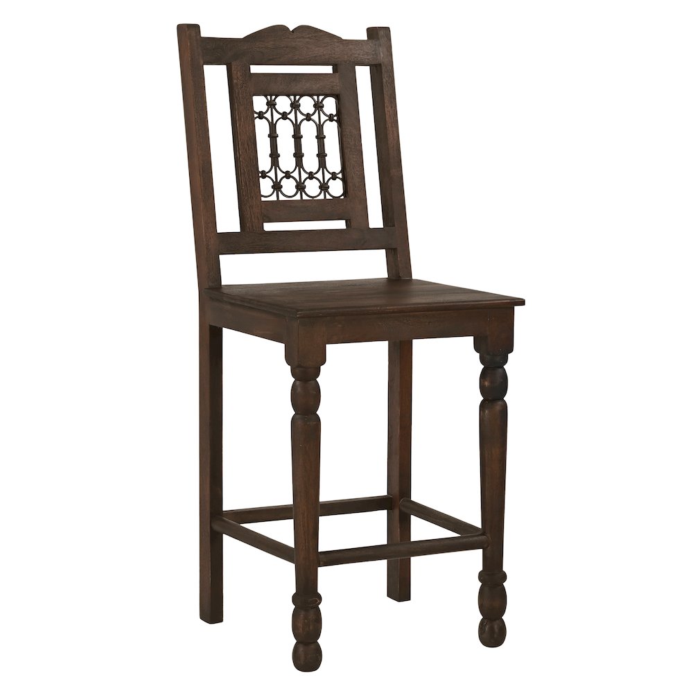Bliss Bar Chair 2-Piece Set in Barista Brown. Picture 1