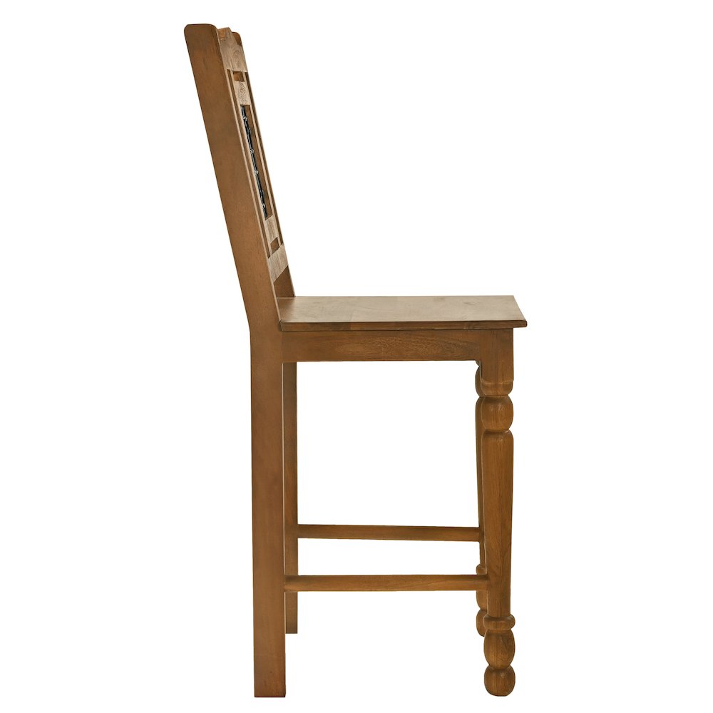 Bliss Bar Chair 2-Piece Set in Spice Tan. Picture 3