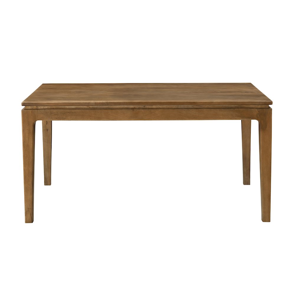 Cassandra Small Rectangular Dining Table in Spice Tan. Picture 3