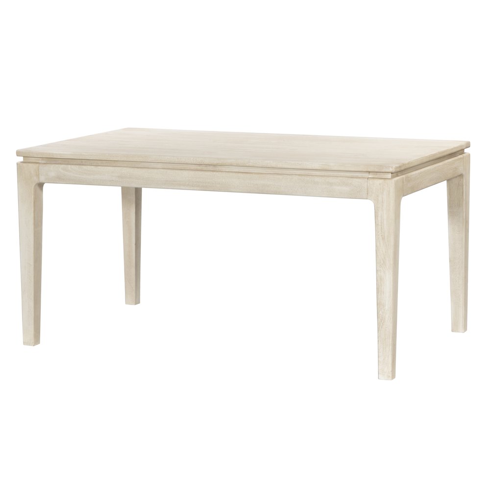 Cassandra Small Rectangular Dining Table in Stone Natural. Picture 2