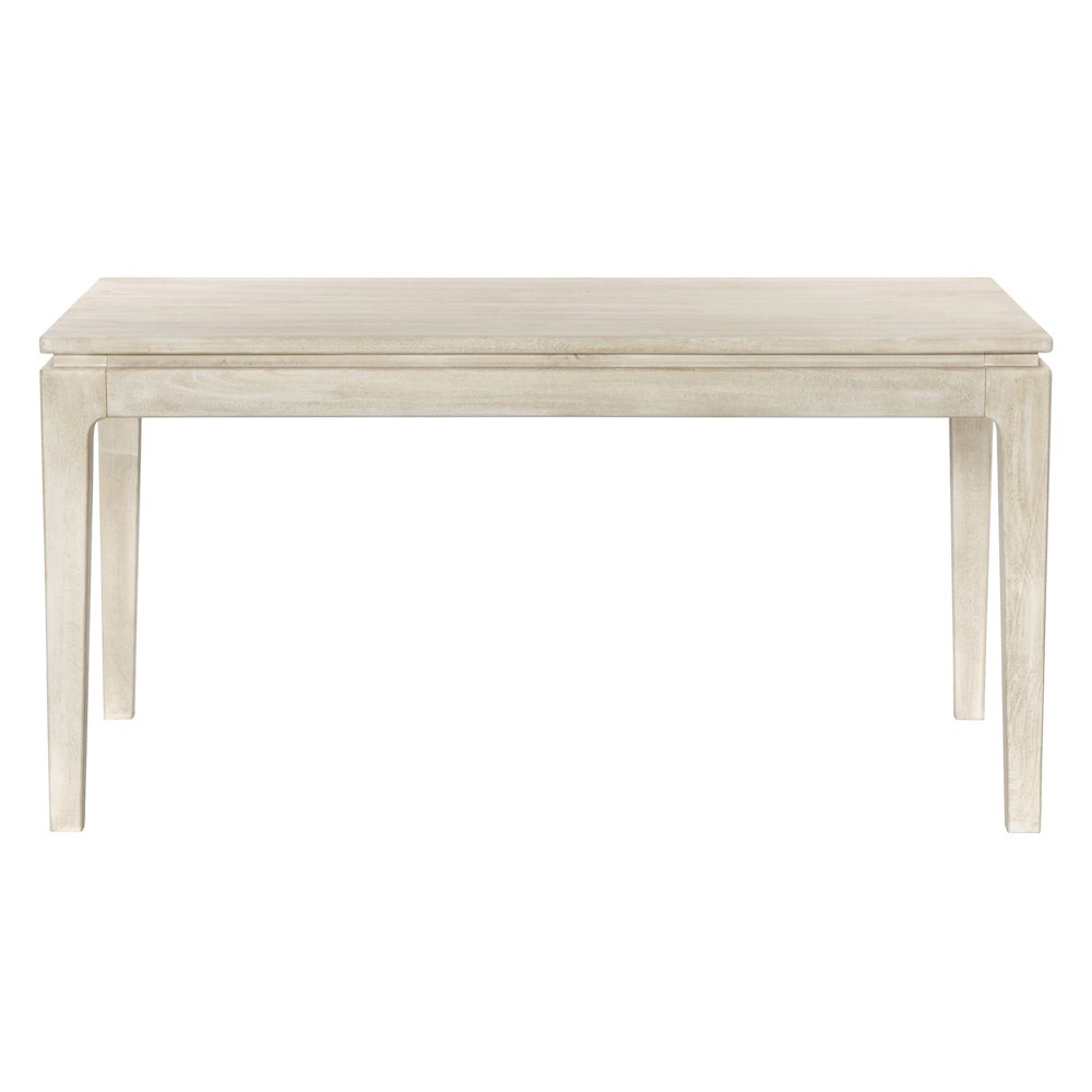 Cassandra Small Rectangular Dining Table in Stone Natural. Picture 1