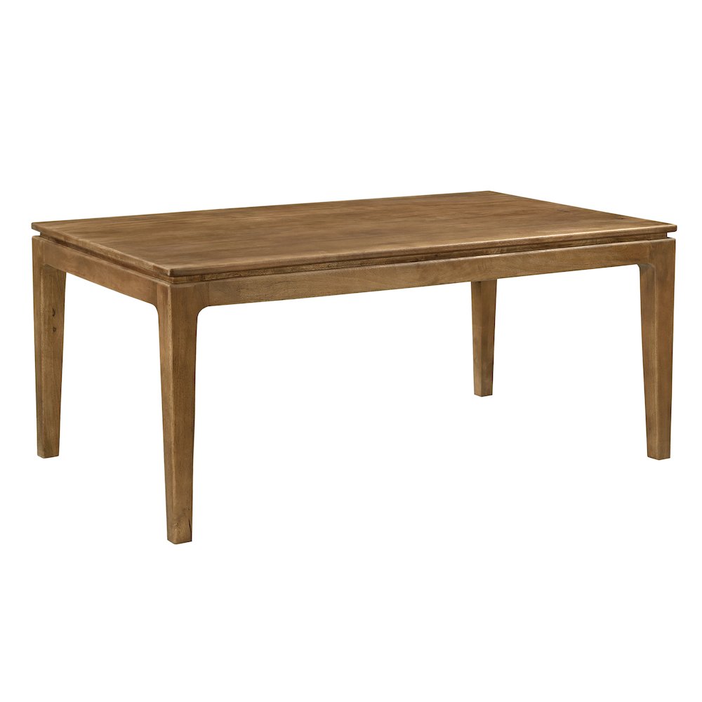 Cassandra Large Rectangular Dining Table in Spice Tan. Picture 1