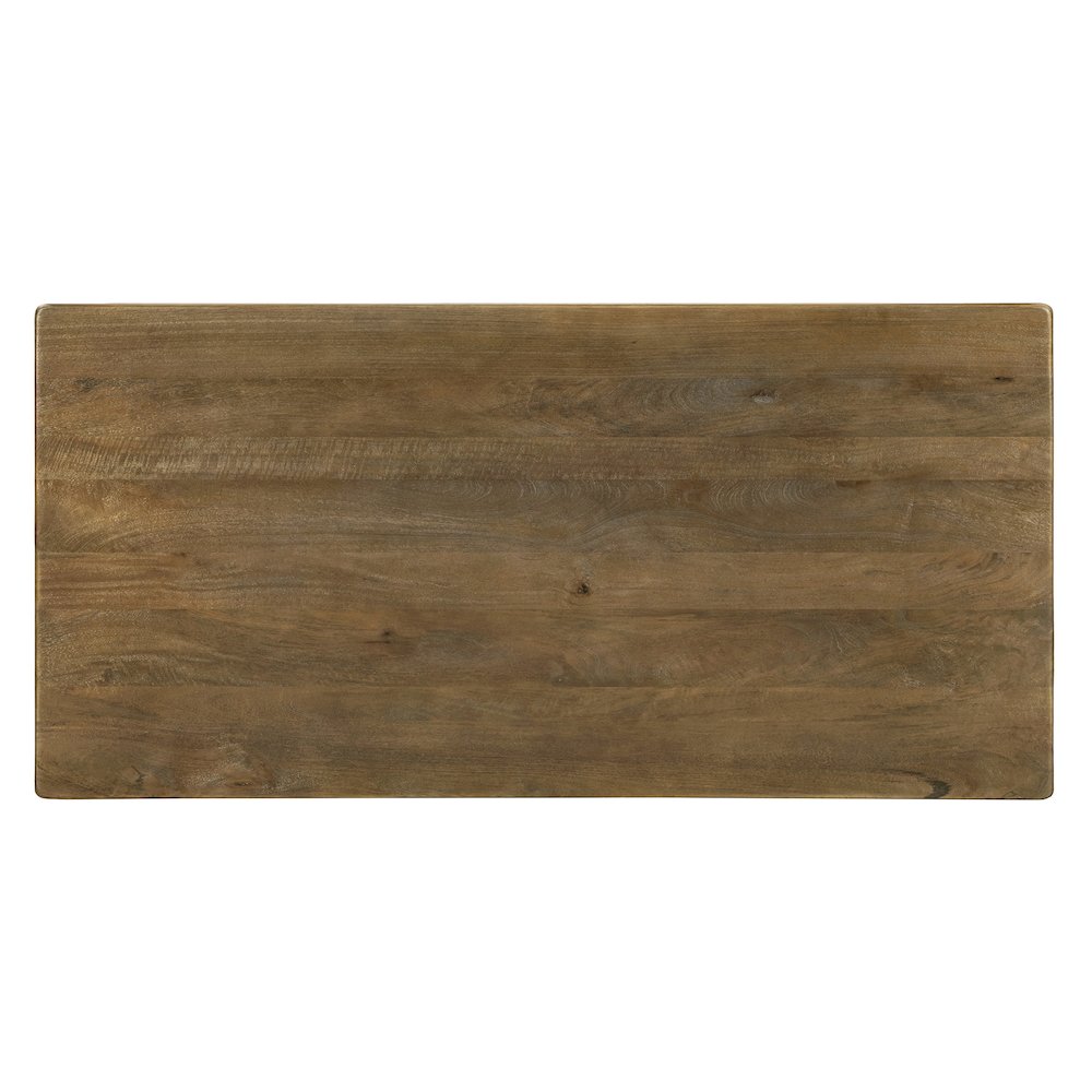 Cassandra Large Rectangular Dining Table in Spice Tan. Picture 7