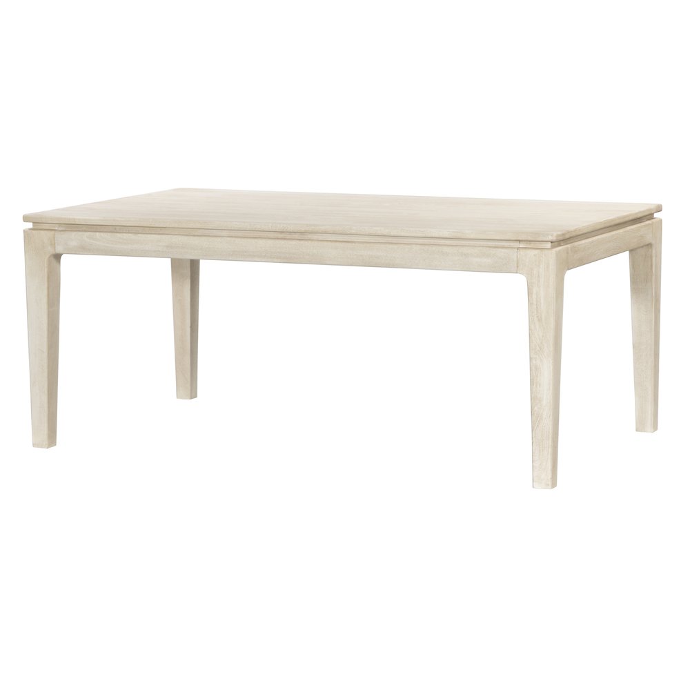 Cassandra Large Rectangular Dining Table in Stone Natural. Picture 1