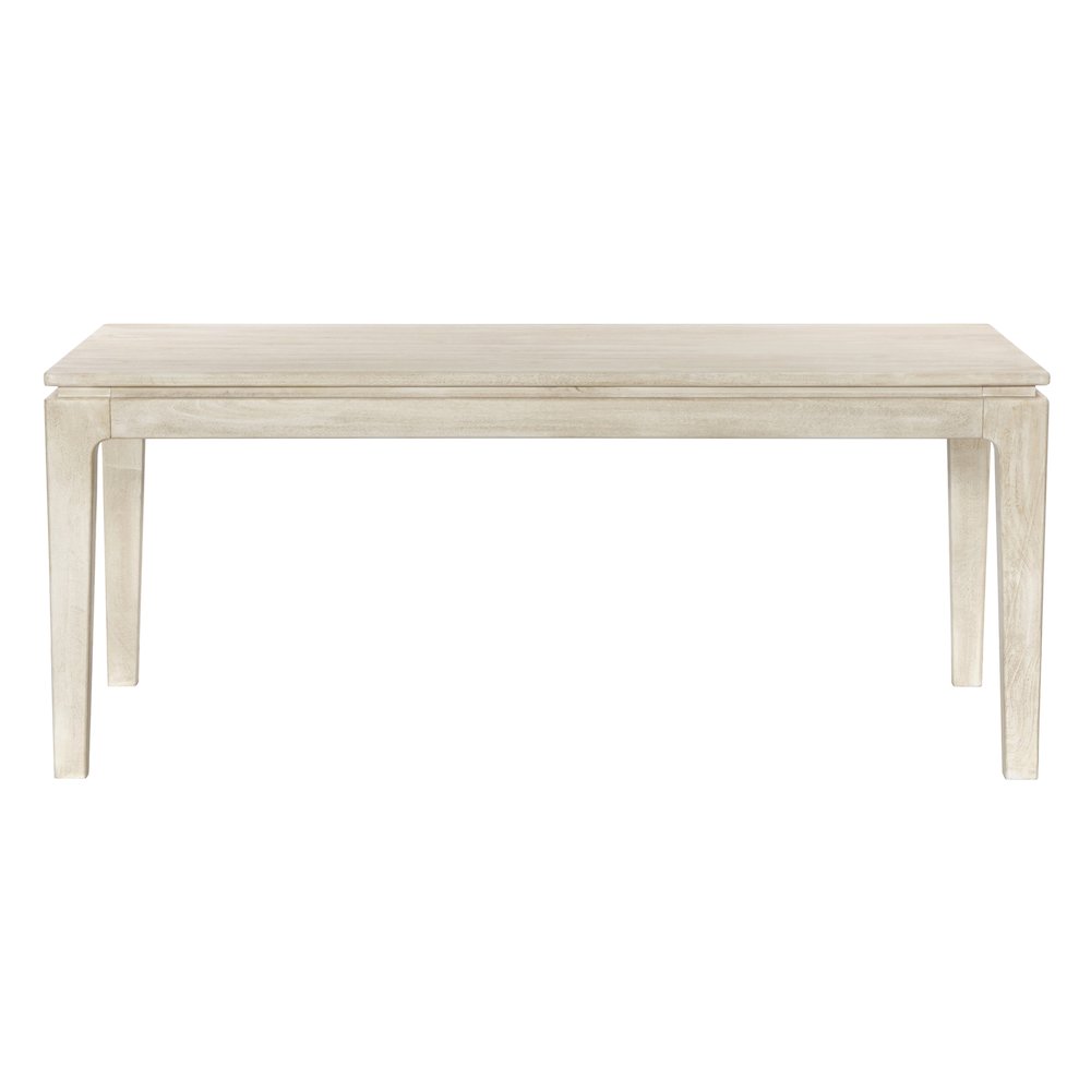 Cassandra Large Rectangular Dining Table in Stone Natural. Picture 2