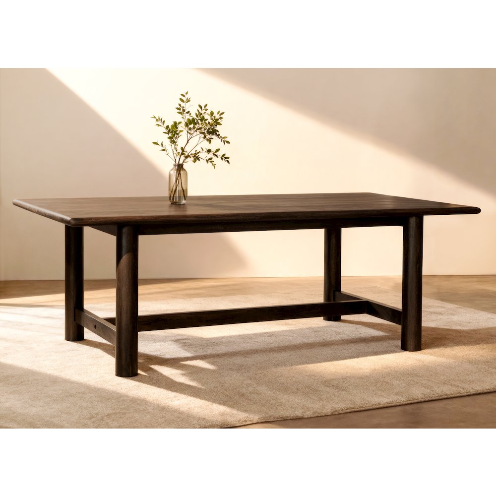 Augustus Rectangular Dining Table in Barista Brown. Picture 2