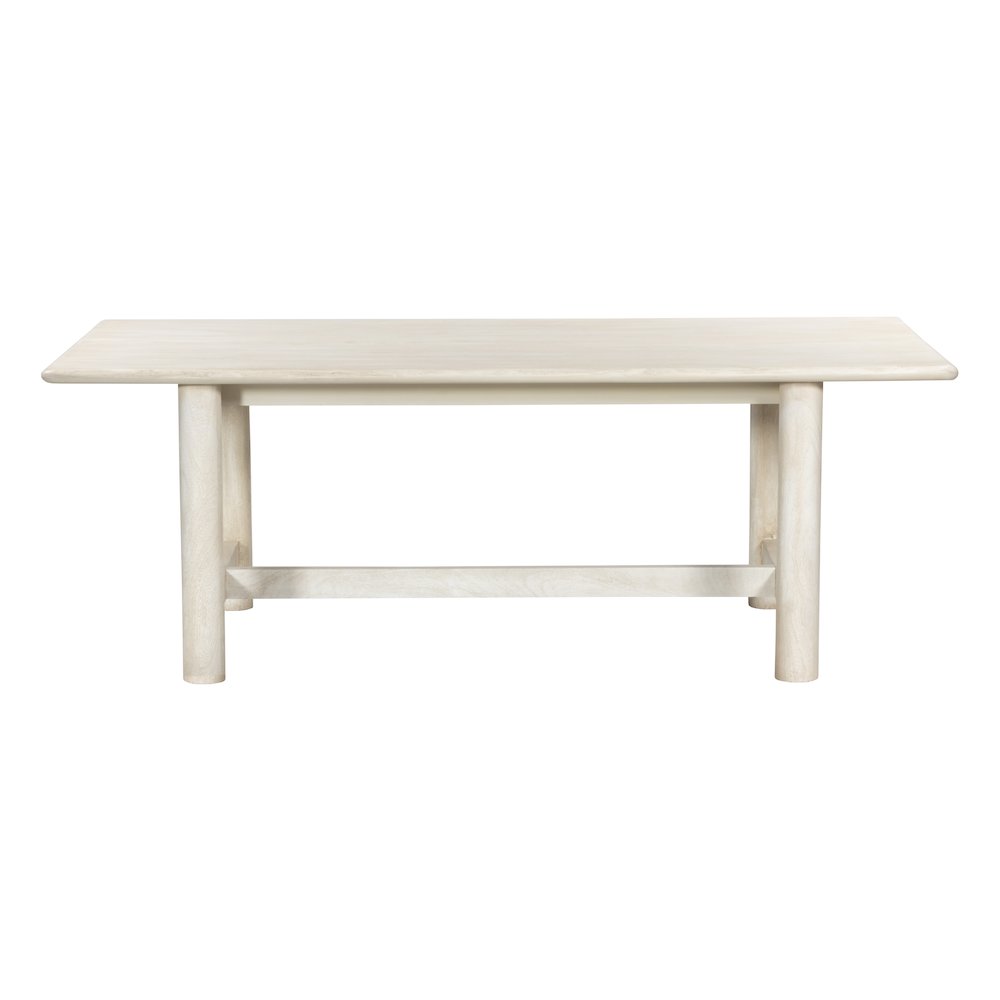 Augustus Rectangular Dining Table in Stone Natural. Picture 2