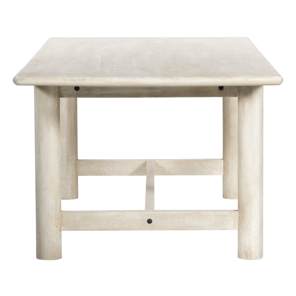 Augustus Rectangular Dining Table in Stone Natural. Picture 3