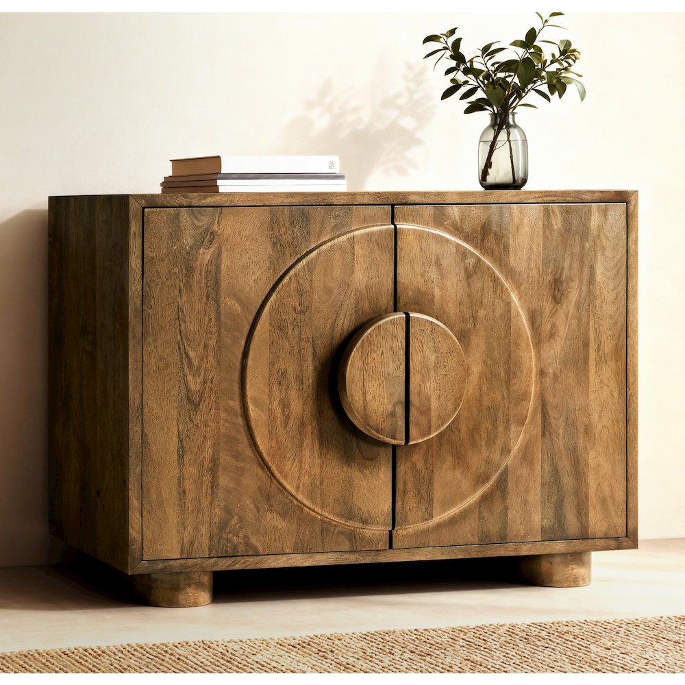 Augustus 2-Door Sideboard in Spice Tan. Picture 3