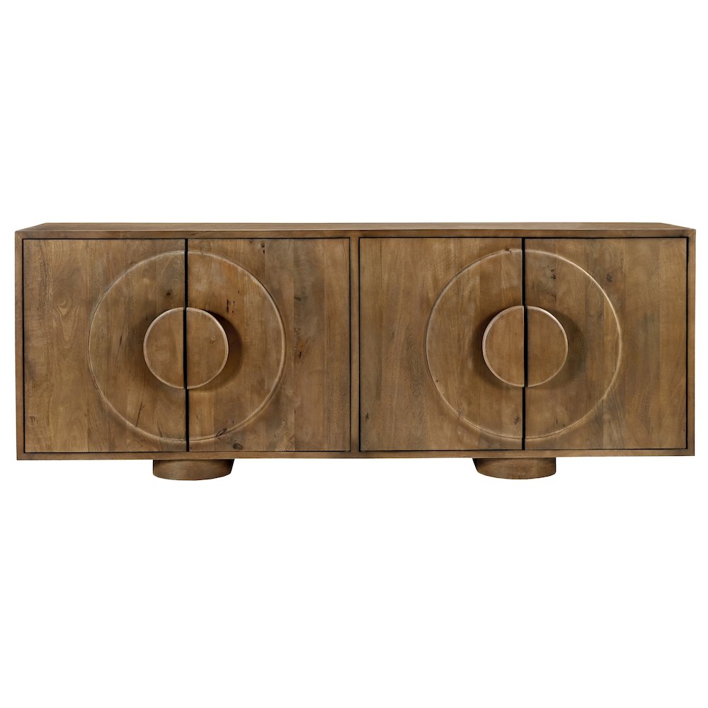 Augustus 4-Door Sideboard in Spice Tan. Picture 1