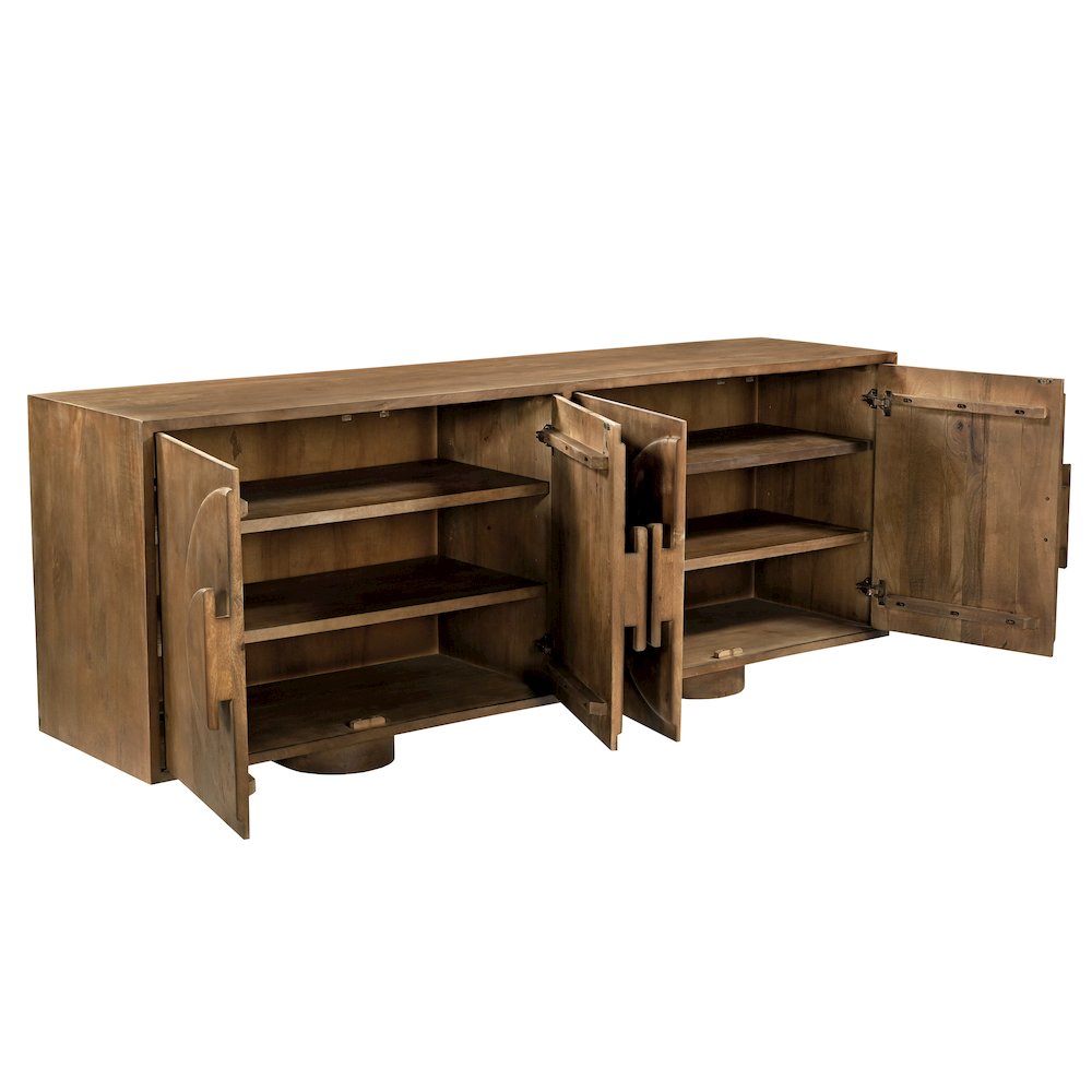 Augustus 4-Door Sideboard in Spice Tan. Picture 4