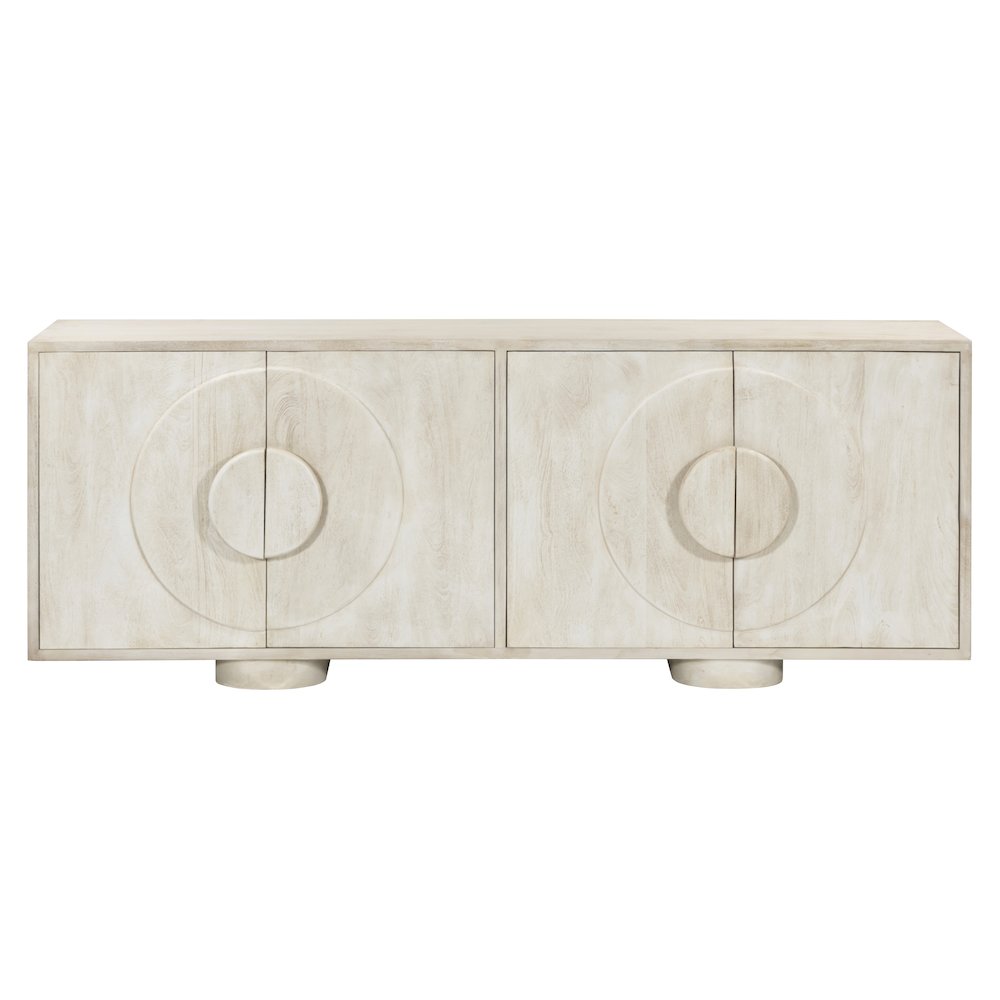 Augustus 4-Door Sideboard in Stone Natural. Picture 2