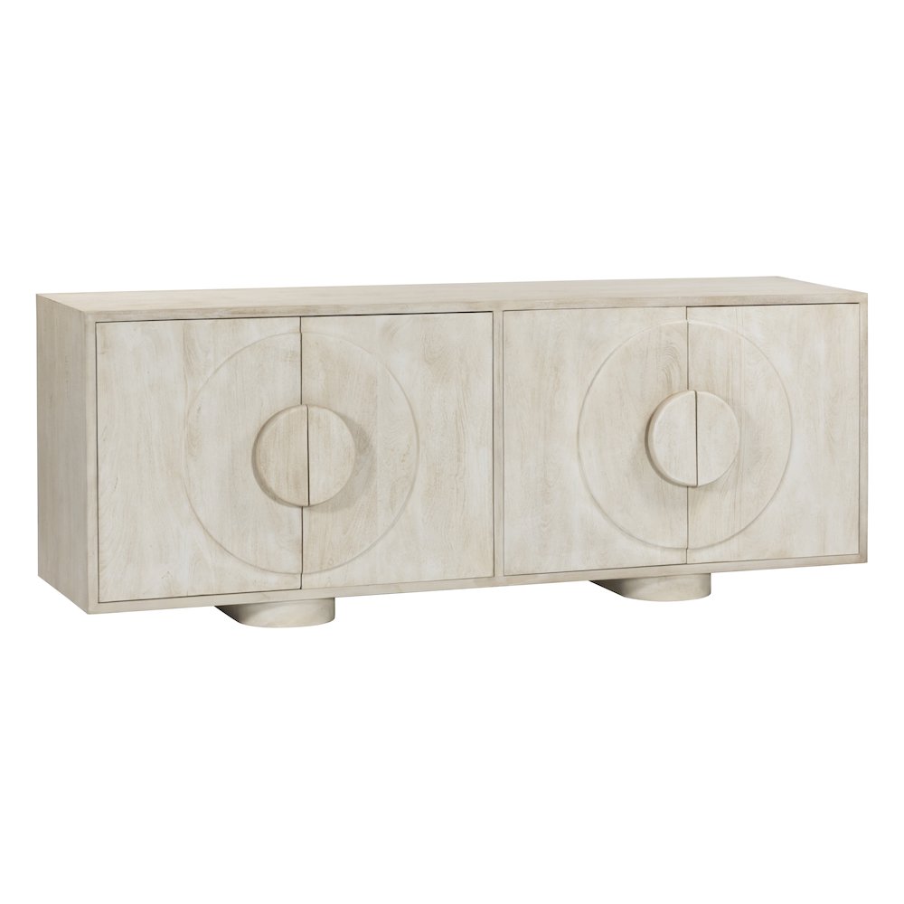 Augustus 4-Door Sideboard in Stone Natural. Picture 4
