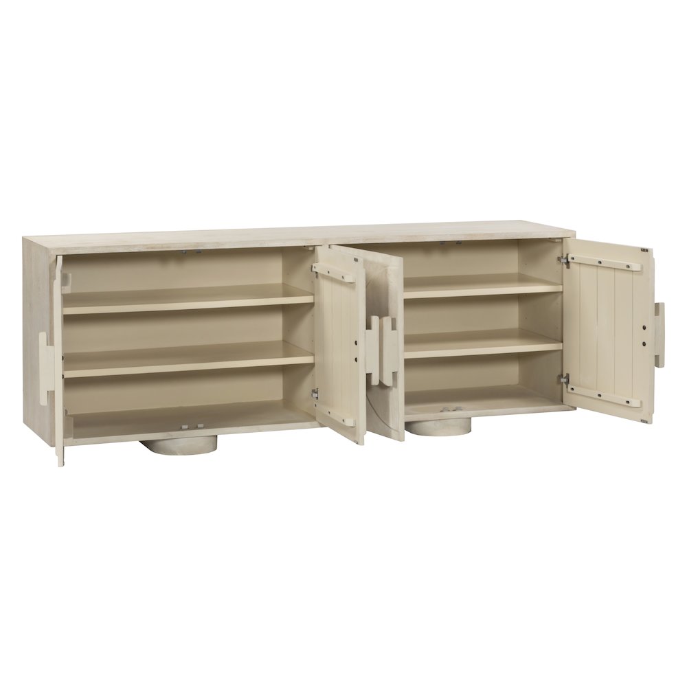 Augustus 4-Door Sideboard in Stone Natural. Picture 1