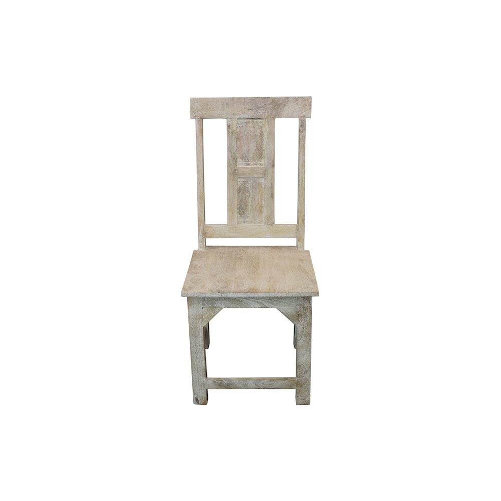 Farmhouse Benedict Dining Chair 2-Piece Set in White Wash. Picture 2
