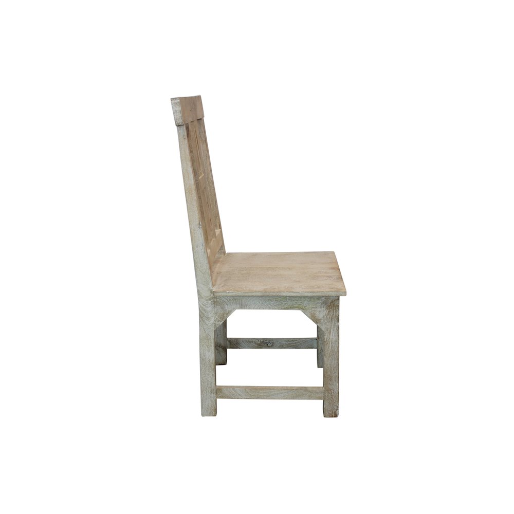Farmhouse Benedict Dining Chair 2-Piece Set in White Wash. Picture 4