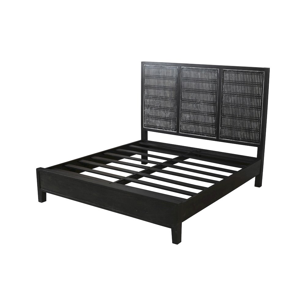 Sarah Eastern King Bed in Antique Brown. Picture 1