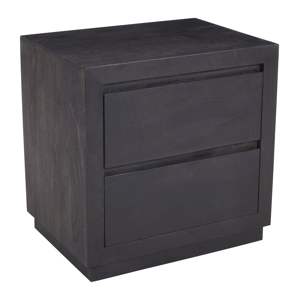 Sarah 2 Drawer Nightstand - Antique Brown. Picture 1