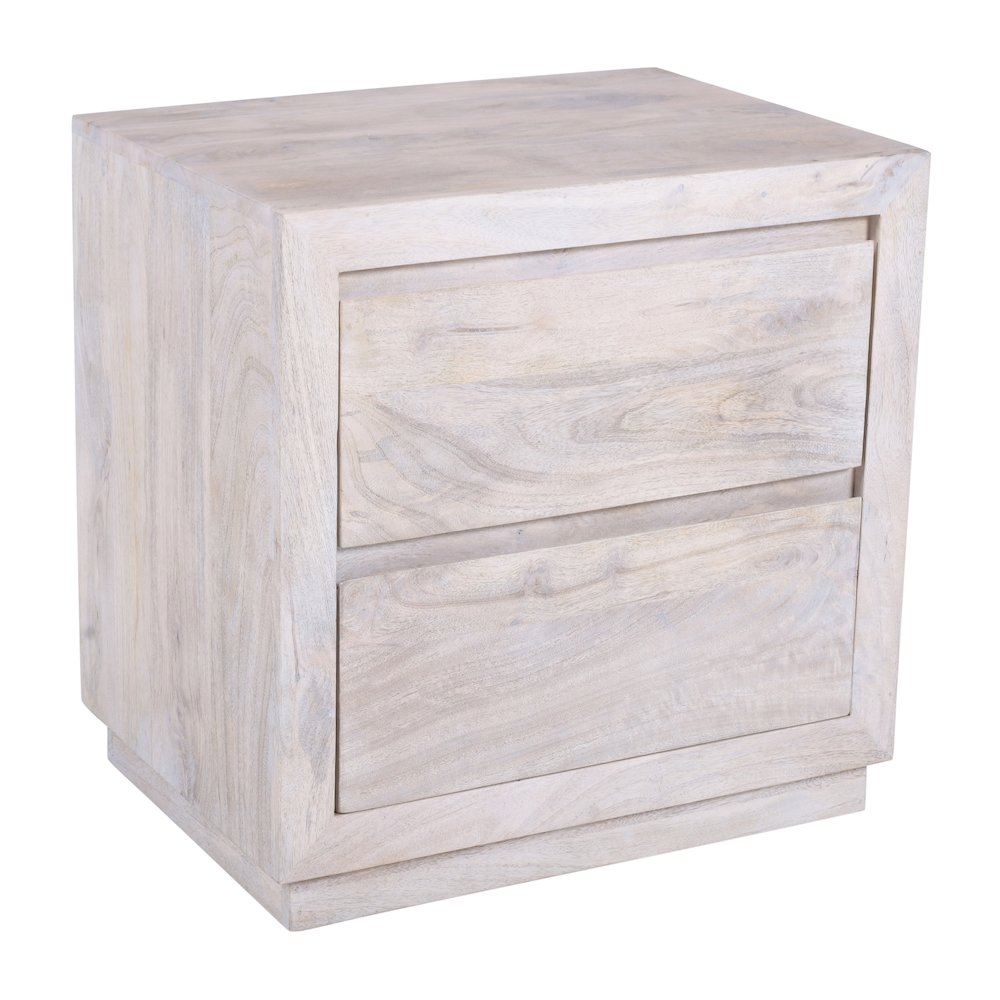 Sarah 2 Drawer Nightstand - Brushed Ivory. Picture 1