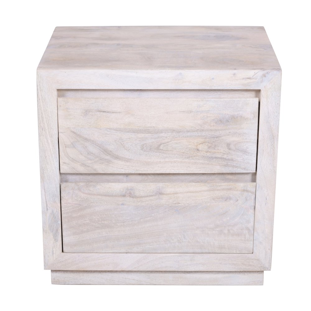 Sarah 2 Drawer Nightstand - Brushed Ivory. Picture 3