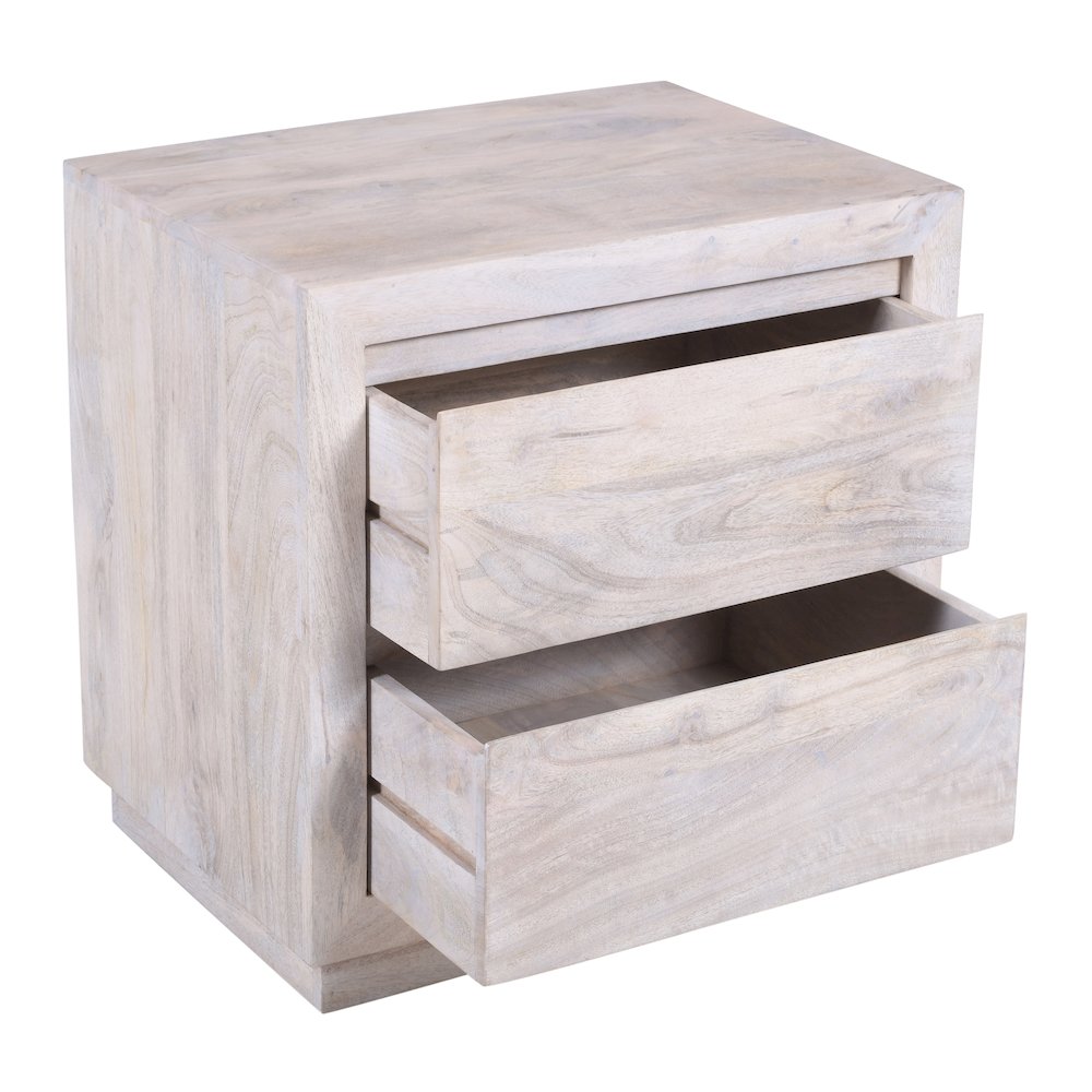 Sarah 2 Drawer Nightstand - Brushed Ivory. Picture 4