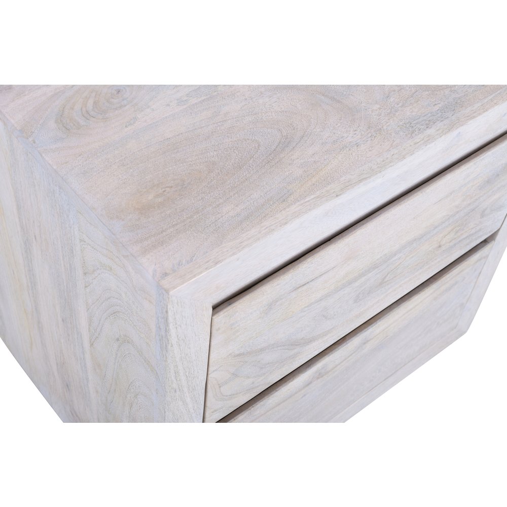 Sarah 2 Drawer Nightstand - Brushed Ivory. Picture 5