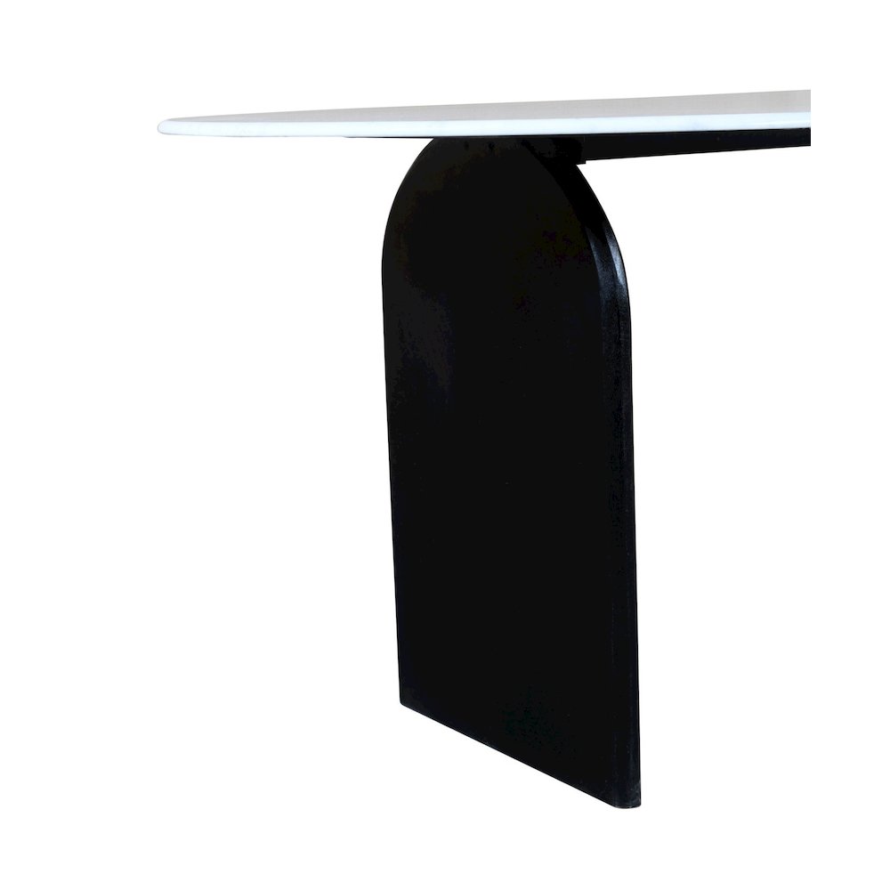 Terra Round Marble Top Desk. Picture 4