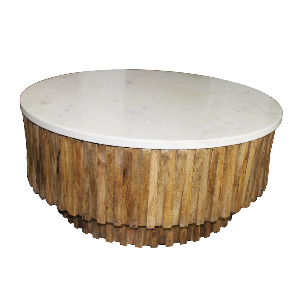 Cooper Cocktail Table with Marble Top. Picture 2