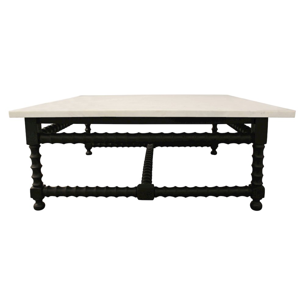 Cranberry Coffee Table with Marble Top. Picture 6