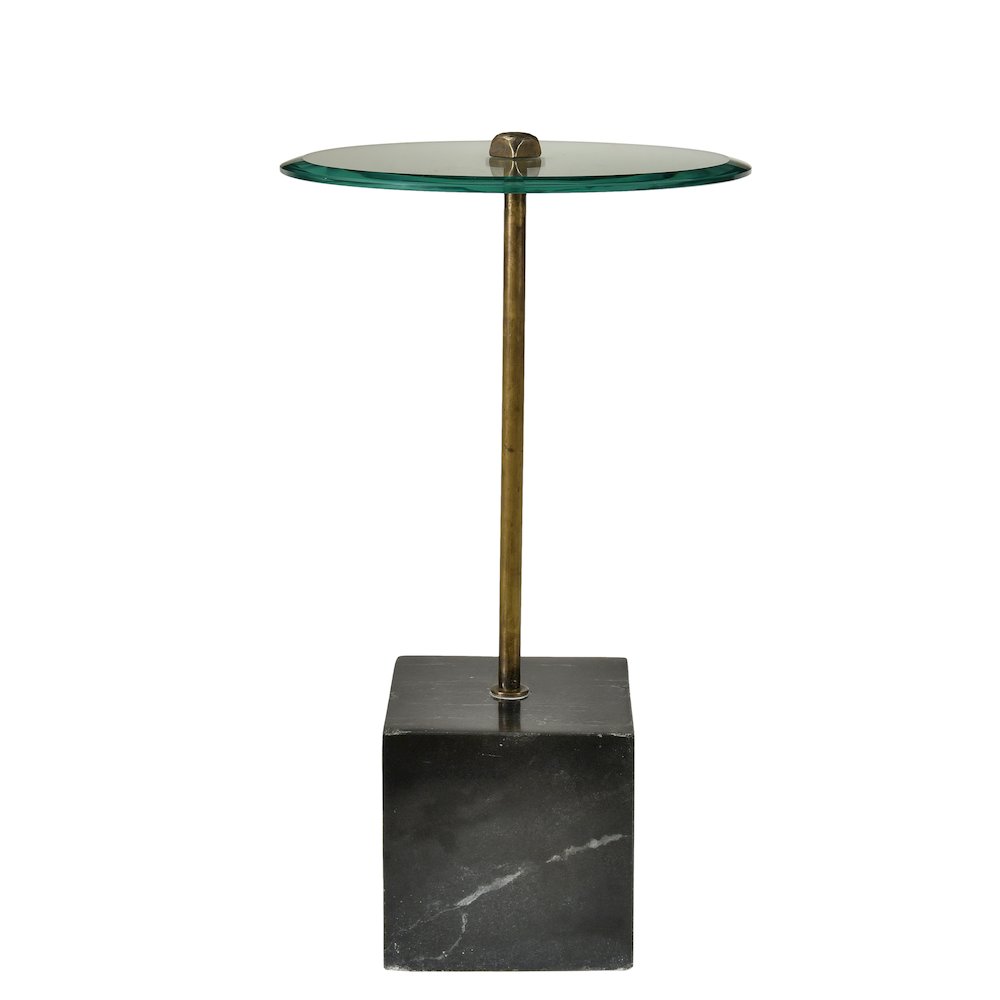 Modern Orlando Agua Glass Top Occasional Table. Picture 3