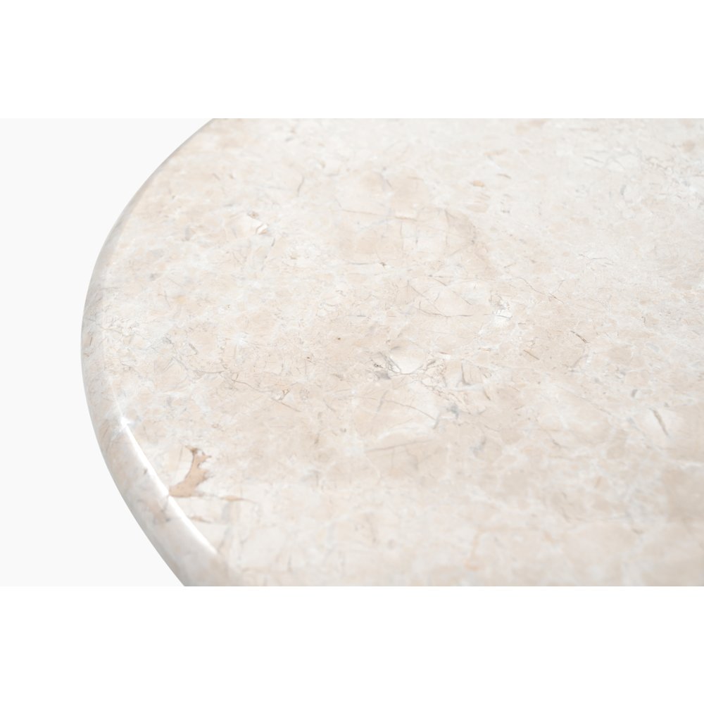 Arden Side Table in Light Italian Marble. Picture 3