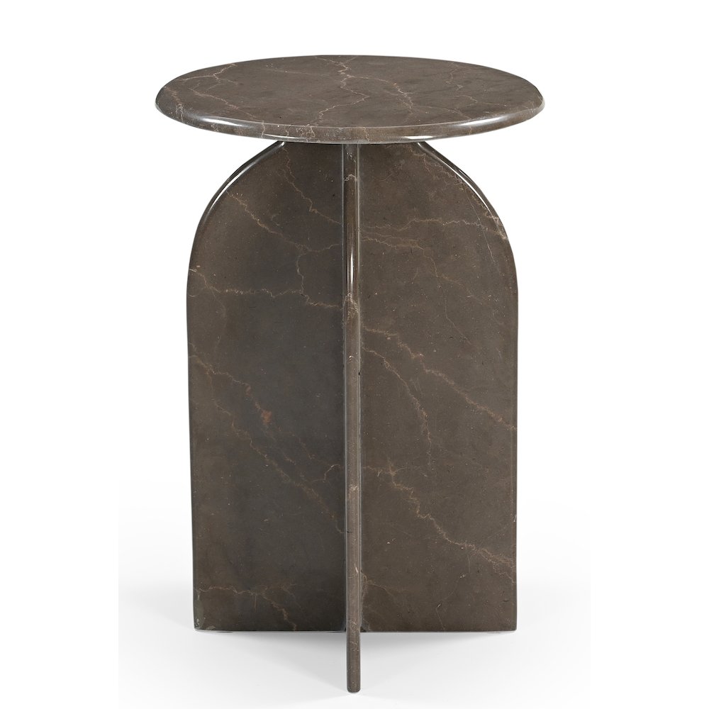 Arden Side Table in Dark Italian Marble. Picture 1