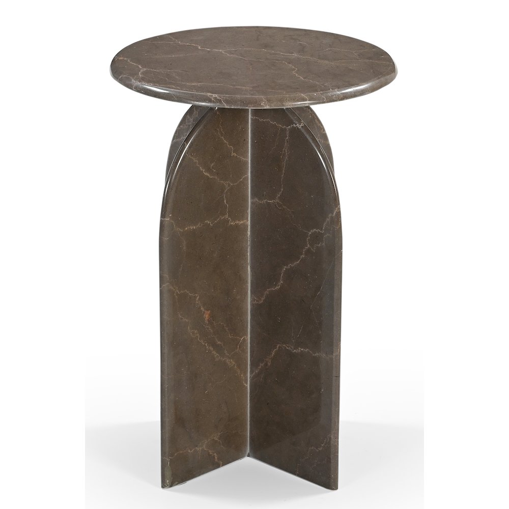 Arden Side Table in Dark Italian Marble. Picture 2