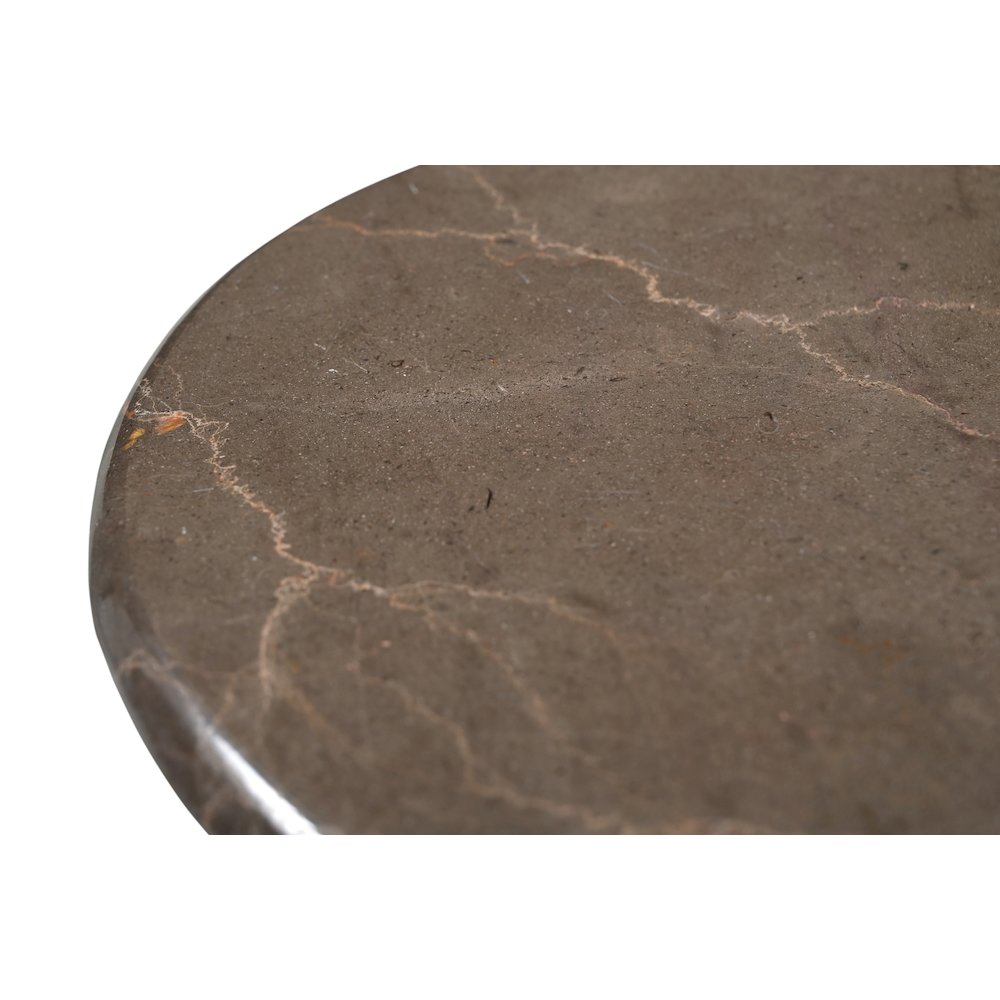 Arden Side Table in Dark Italian Marble. Picture 3