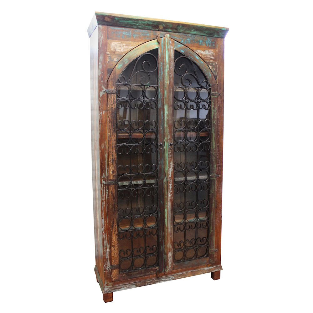 Trinidad Iron Jali Tall Cabinet. Picture 2