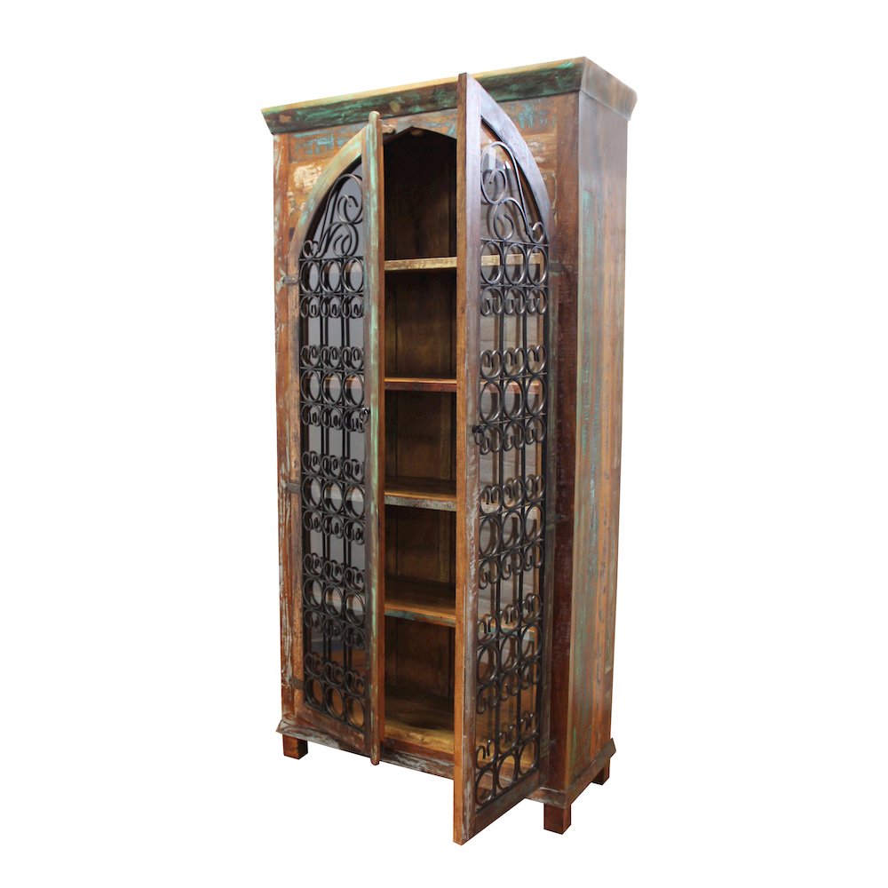 Trinidad Iron Jali Tall Cabinet. Picture 4